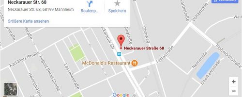 Google Maps: StandortMannheim